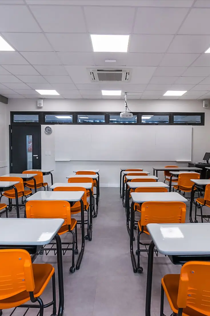 classroom cleaning in Perth school by ElliptiClean – spotless desks and polished floors.